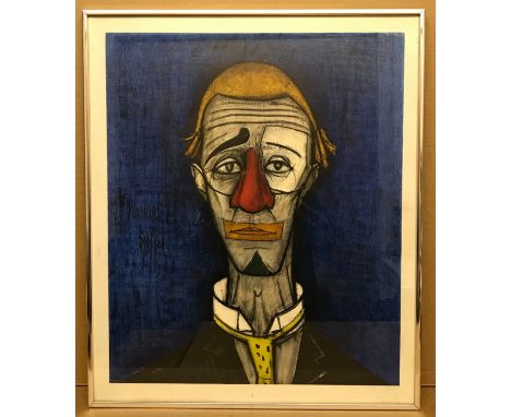 PRINT CLOWN BY BERNARD BUFFET (1928-1999) APP.SIZE: 54cm x 64cm