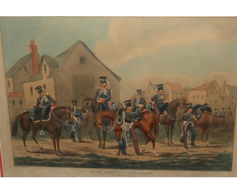 A coloured print, The Light Dragoons, and another, The Queen's Own Light Dragoons (2)