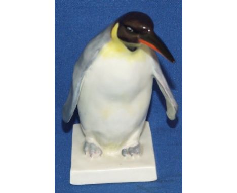 A Royal Worcester figure, of a penguin, 3094, modelled by Doris Lindner, (restored) 11 cm high Condition report Report by NG
