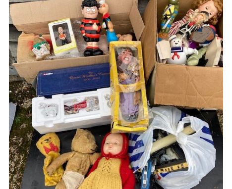 A large collection of vintage toys to include boxed Pelham puppet Guitarist&nbsp;