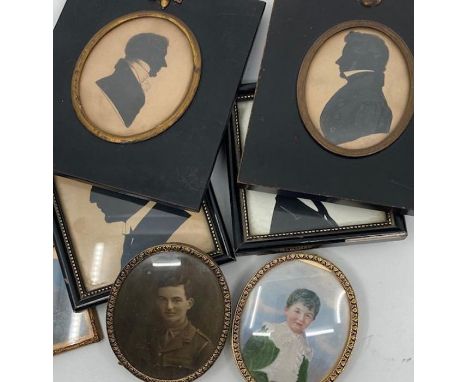 A collection of portrait miniatures&nbsp;