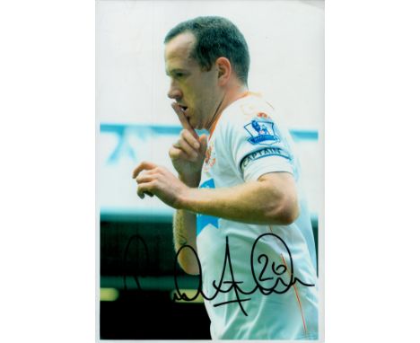 Football Charlie Adam signed 12x8 inch colour photo pictured while playing for Blackpool. Good condition. All autographs come