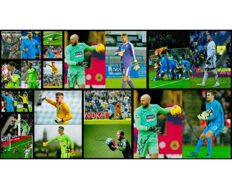 Football Goalkeepers collection 20 signed colour photos some good signatures includes Bursik, Bishop, Steffan, Henderson, Adl