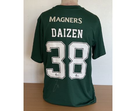 Football Daizen Maeda signed Celtic Adidas replica home shirt size large. Good condition. All autographs come with a Certific