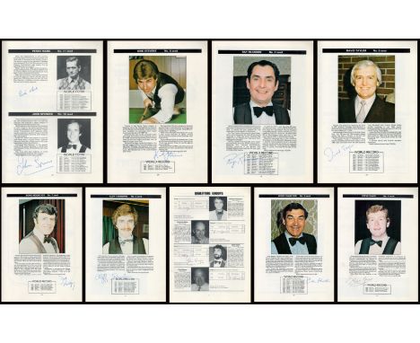 Snooker Embassy World Professional Snooker Championship 1983 multi signed vintage programme signatures inside include John Vi