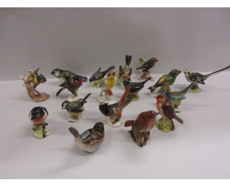 Collection of mainly Goebel ceramic figures of birds