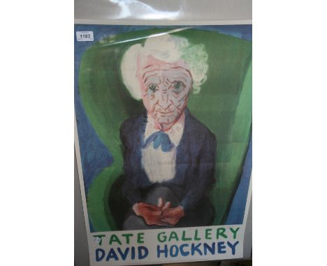 David Hockney, signed Limited Edition poster, ' My Mother (Bridlington) '1988, with accompanying certificate, unframed