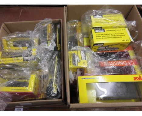 Quantity of Solido boxed die-cast metal military vehicles