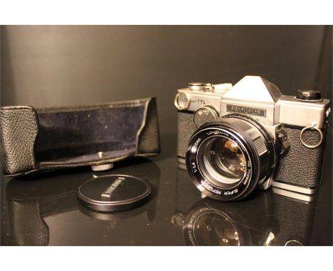 Vintage Prinzflex Super Ttl film camera no.703145 , with a super reflecta f1.4 55mm lens no. 702589