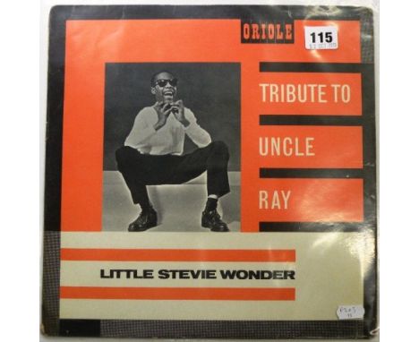 Vinyl - Scarce 1963 Little Stevie Wonder Tribute of Uncle Ray LP on Oriole, this was Stevie Wonders first album when he was 1