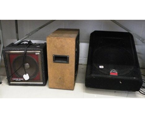 Wharfdale Pro EVP-15PM Speaker Amp, a Fane Equipped Cub 30 Reverb Amp and one other