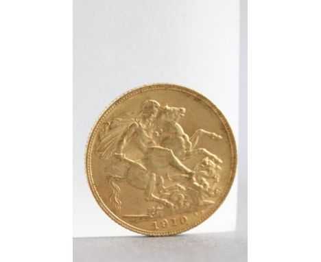 1910 Gold Sovereign Coin