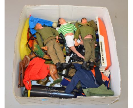 Action Man good quantity including; 3x figures; clothes; accessories.
