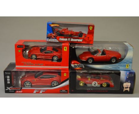 Two XQ Toys diecast model vehicles including: 599 GTB Fiorano Ferrari Radio Control 1:24 scale; X Street Prestige Collectible