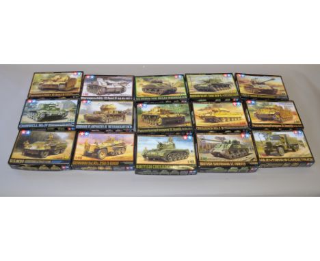 Tamiya Military kits 1/48th scale x 15. All appear VGB