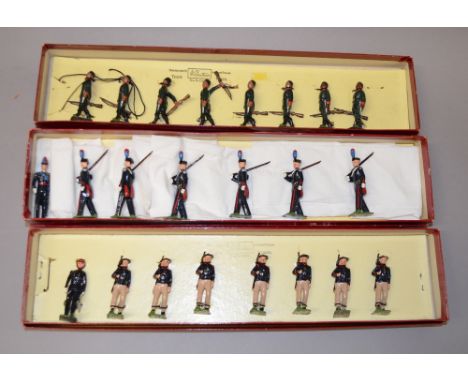 Three boxed Britains sets including: No.169 Italian Army Bersaglieri Light Infantry; No.1437 Italian Army Carabinieri etc. Ov