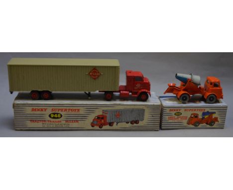 Dinky Supertoys 948 McLean Tractor, 960 Cement Mixer Both G in G boxes