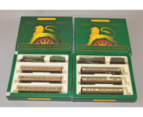 OO Gauge, Hornby 2 x Great British Train packs; Includes R. 2084 GWR King train pack comprising "King Charles II" 4-6-0 Loco 