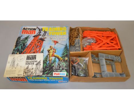 Action Man Tower with accessories, G in F box.