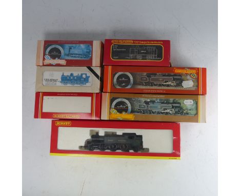Hornby Railways: Seven ‘00’ gauge Tank locomotives, all boxed, including 2 x R.062 B.R. Class 4P (MT) 2-6-4T Tanks No.42308; 