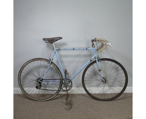 A Hetchins Cycles (Tottenham) handmade Racing Bicycle, dating 1937, (Jeff Scherens copy) with a 23-inch frame finished in lig