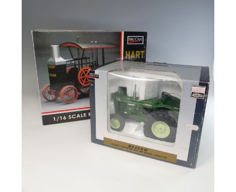 A Speccast Giant 1/16 scale Hart-Parr No.3 Tractor, boxed, together with a Speccast 1/16 Oliver 990 GM Diesel Tractor, some w