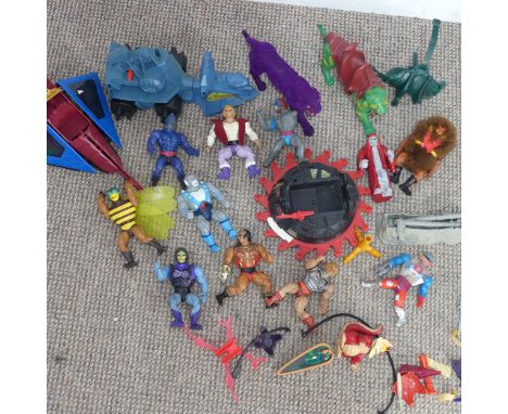 A quantity of early 1980's He-man Toys, including Figures and vehicles, by Mattel and Hasbro(a lot) 