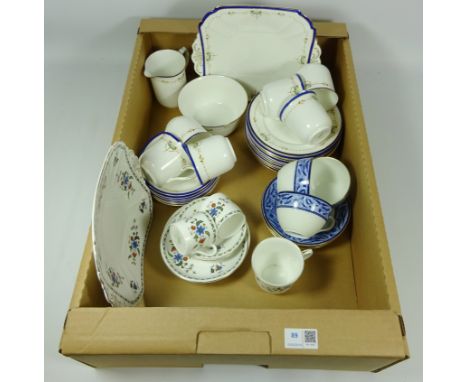 Shelley tea service no.11422 - six cups and saucers, eleven tea plates and other Shelley teaware (38)   Condition Report  no.