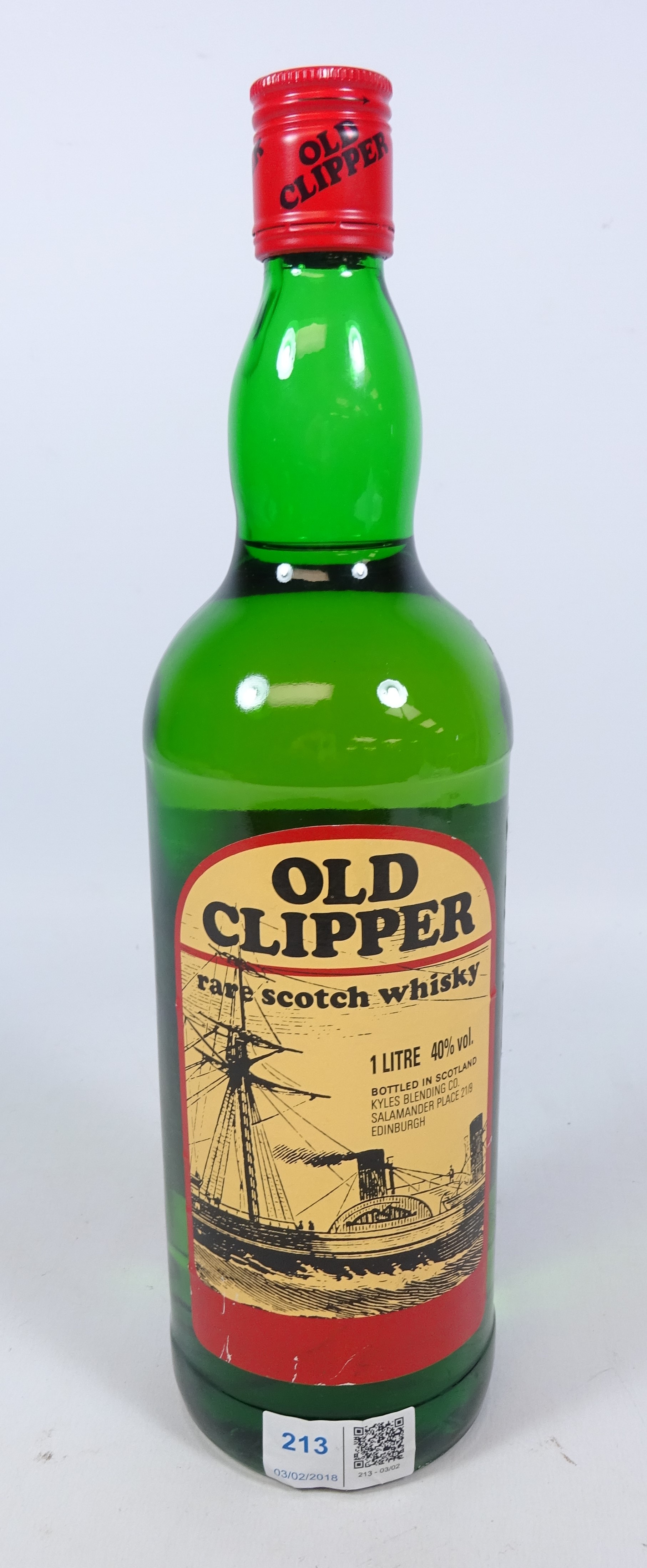 Old Clipper rare Scotch Whisky, bottled in Scotland, Kyles Blending Co