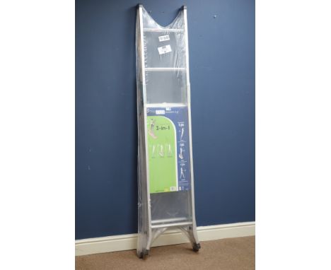 Abru 3-in-1 combination ladder, H3.4m - unopened   Condition Report   Click here for further images, condition, auction times