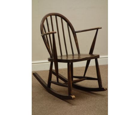 Ercol elm rocking chair   Condition Report   Click here for further images, condition, auction times & delivery costs