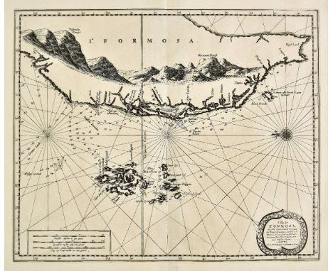 Formosa. Van der Aa (Pierre), L'Ile de Formosa ou sont exactement marquez les bancs de Sables, Rochers et Brasses d'Eau..., L