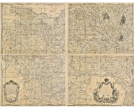 Yorkshire. Warburton (John), [A New &amp; Correct Map of the County of York in all its Divisions. By Actual Survey and Dimens