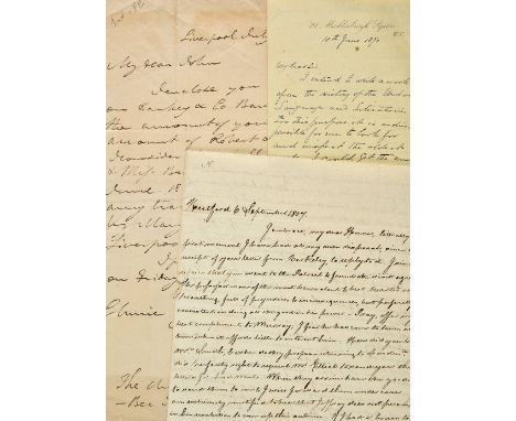 *Orientalists. Autograph letter signed from Alexander Hamilton (1762-1824) to Francis Horner (1778-1817), Hertford College, O