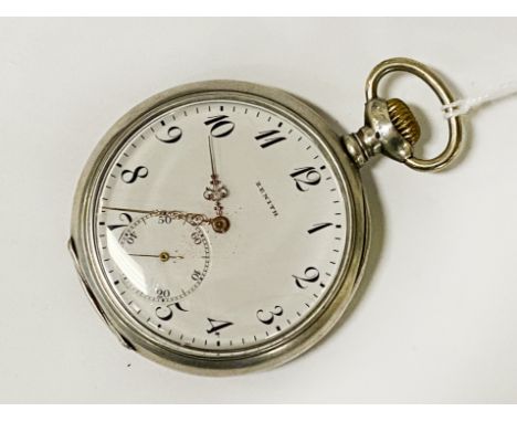 ZENITH 800 GRADE SILVER POCKET WATCH