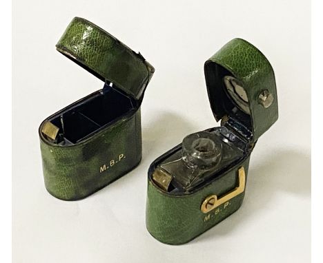 M.B.P LIGHTER &amp; INKWELL - LEATHER