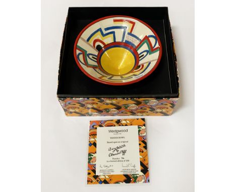WEDGWOOD CLARICE CLIFF BOWL - BOXED