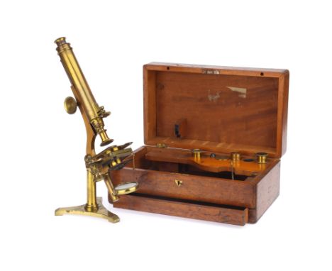 A Very Early Smith &amp; Beck Compound Monocular Microscope, English dated from the Beck Records, 1847, signed to the foot 'S