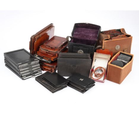 Large Format Camera End Lot - A Large Selection of Plate Holders &amp; DDS, from a range of manufacturers for a range of came