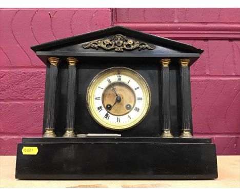 Victorian slate mantel clock