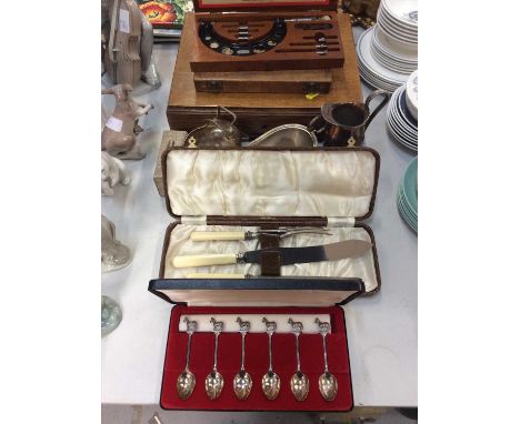 Canteen of plated cutlery, plated items and engineers tools