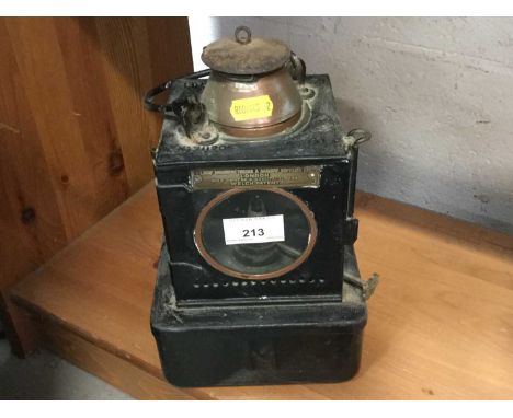 Old railway lantern B.R. (E) from Bradwell railway station