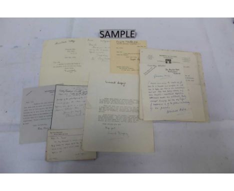 Autograph letters from writers - large diverse collection including Arnold Bennett, Compton McKenzie, Michael Arlen, Henry Ne