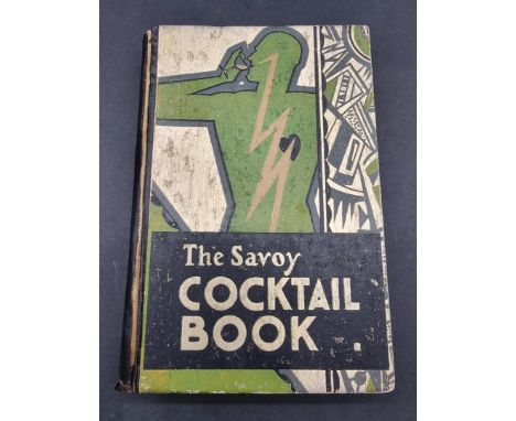 CRADDOCK (Harry):&nbsp;'The Savoy Cocktail Book', London, Constable, 1930: FIRST EDITION: publishers pictorial boards, backst