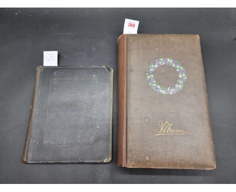 POSTCARDS:&nbsp;PLYMOUTH: collection of 480+ postcards, Plymouth and environs, corner mounted in 2 vintage albums. (2 albums)