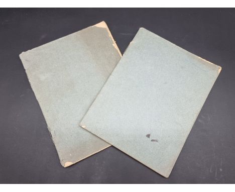 MANUSCRIPT MAPS:&nbsp;a pair of late 19thc manuscript geography exercise books in French, numerous full and part page maps ne