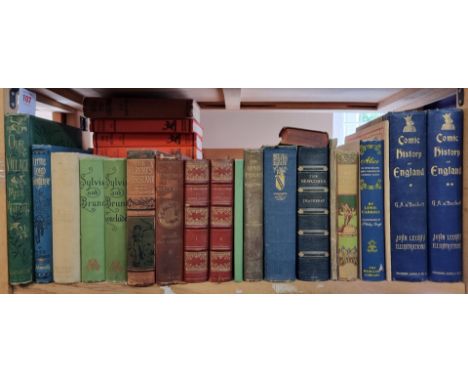 MISCELLANEOUS BOOKS:&nbsp;a quantity over one shelf, largely late 19th-early 20thc publications, children's and illustrated b
