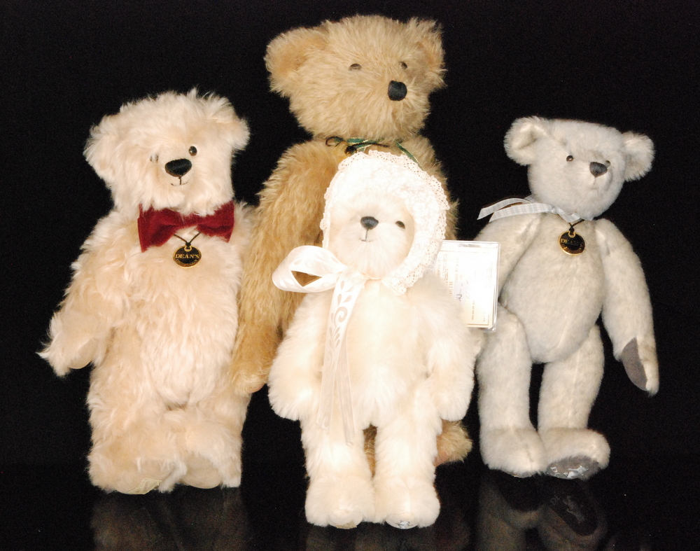 Four Deans limited edition Teddy bears comprising Valentine Bear 2000 ...