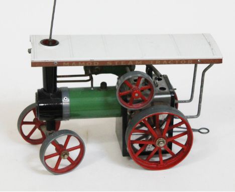 A Mamod live steam traction engine.  