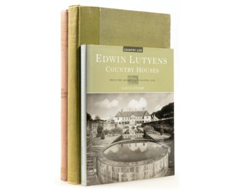 Lutyens (Sir Edwin).- Weaver (Lawrence) Houses &amp; Gardens by Sir Edwin Lutyens, R.A., third impression, 1925 § Jekyll (Ger